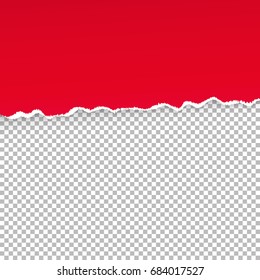 Ragged paper vector illustration on transparent background