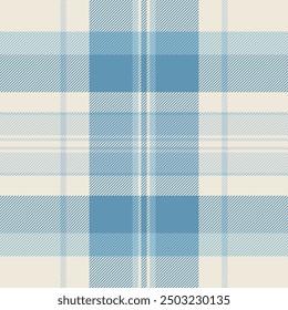 Patrón textil andrajoso a cuadros, ropa de textura sin costuras de tartán. Cliente de fondo de tela de Vector check in paleta de colores claros y cian.