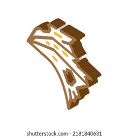ragged wing isometric icon vector. ragged wing sign. isolated symbol illustration