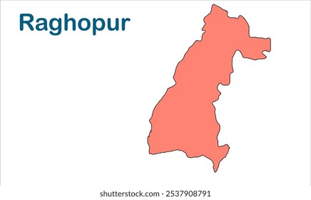 Raghopur subdivision map ,Supaul District, Bihar State, Republic of India, Government of Bihar, Indian territory, Eastern India, politics, village, tourism