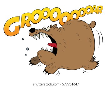 Raging bear