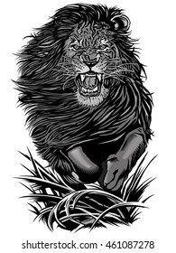 raging lion