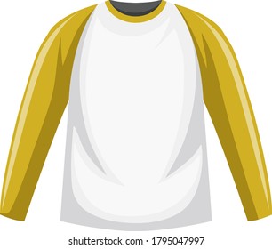 Raglan long sleeve t-shirt illustration