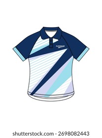 Raglan manga curta botão colar slimfit mulher Polo camisa