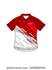 Raglan Short Sleeve button collar slimfit woman Polo jersey