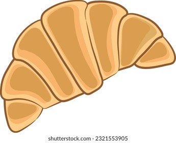 ragrant croissants are suitable for breakfast and coffee.