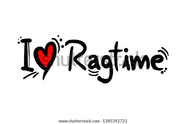 Ragtime Music Love Stock Vector Royalty Free