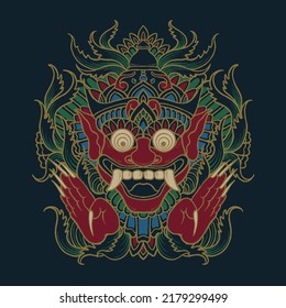 rahvana the culture vector hand drawing