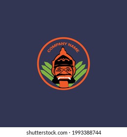 logotipo facial rahwana, vector, ilustración