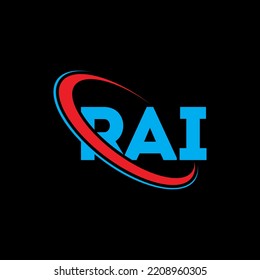 RAI logo. RAI letter. RAI letter logo design. Initials RAI logo linked with circle and uppercase monogram logo.
