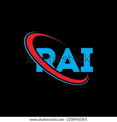 RAI logo. RAI letter. RAI letter logo design. Initials RAI logo linked with circle and uppercase monogram logo.