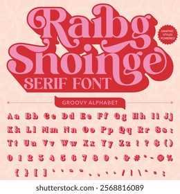 Raibg Shoinge Serif Retro Vintage Display bold Font alphabet