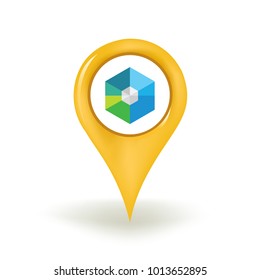 RaiBlocks Cryptocurrency Map Pin