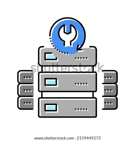 raid data recovery color icon vector. raid data recovery sign. isolated symbol illustration