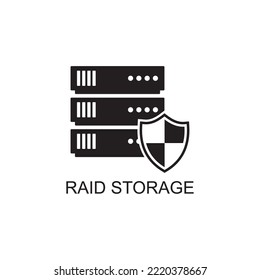 raid storage icon , web icon