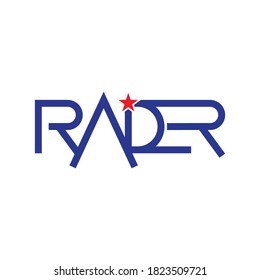 RAIDER trooper logo design vector