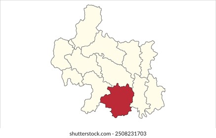 Raidih Gumla map, Gumla District, Jharkhand state, Republik Indien, Regierung von Jharkhand, Indisches Territorium, Ostindien, Politik, Dorf, Tourismus