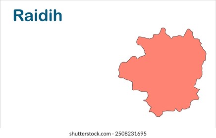 Raidih subdivision map, Gumla District, Jharkhand state, República da Índia, Governo de Jharkhand, Território indiano, Índia Oriental, política, vila, turismo