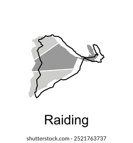 Raiding vetor Mapa Cidade - mapa da Áustria País ilustração vetor Design Template, adequado para a sua empresa, elemento de design de logotipo geométrico