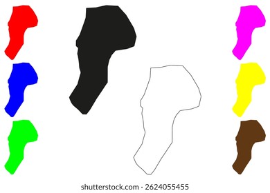 Raiganj city (Republic of India, State of West Bengal) map vector illustration, scribble sketch Raiganj map