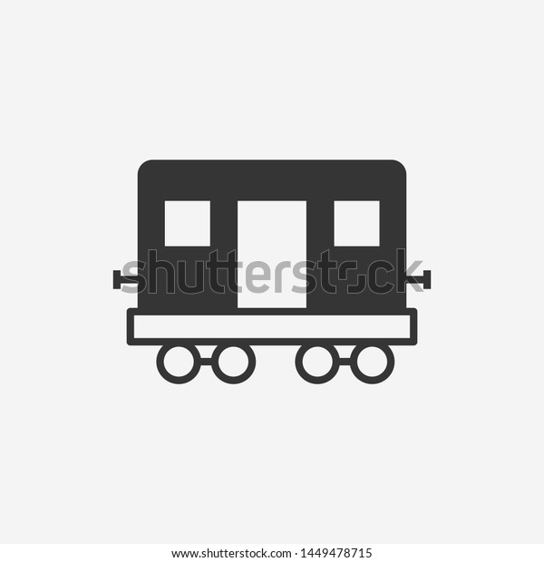 Rail car\
icon. New trendy rail car vector symbol\
.