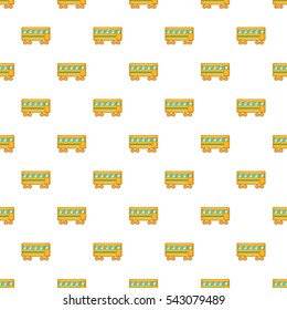 Rail car pattern. Cartoon illustration of rail car vector pattern for web