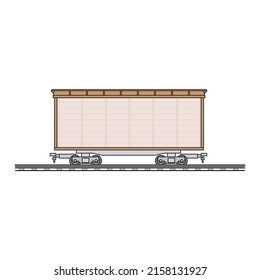 Rail Freight Transport Vector Container Vector Stock Vector (Royalty ...