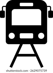 rail icon. Train symbol. Railway Station. Transportation Sign Collection. Freight Locomotive
