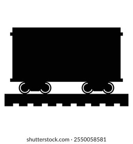 Ícone ferroviário para transporte e projeto de infraestrutura