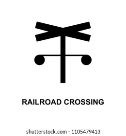 rail road crossing icon. Element of railway signs for mobile concept and web apps. Detailed rail road crossing icon can be used for web and mobile. Premium icon on white background