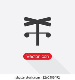 Rail Road Crossing Icon Vector Illustration Eps10