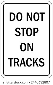 Rail road crossing warning sign
