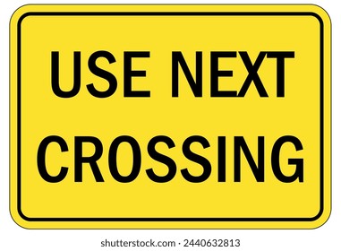 Rail road crossing warning sign