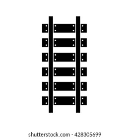 Rail road Icon . Vector illustration