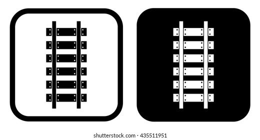 Rail road Icon . Vector illustration