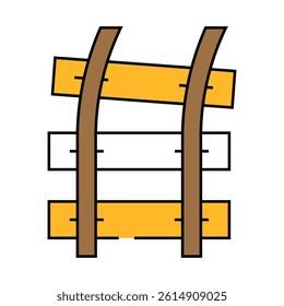 rail road line icon vector. rail road sign. isolated symbol illustration