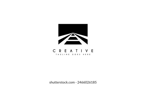 Rail Road Logo Design Vektorillustration.