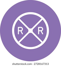 Ilustración de diseño de icono de Vector de ferrocarril