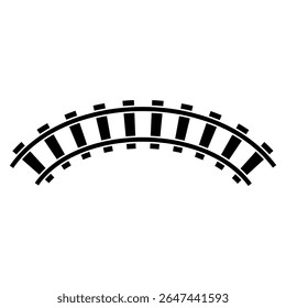 Rail sign symbol vector flat icon