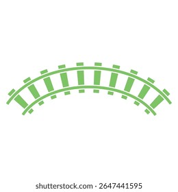Rail sign symbol vector flat icon