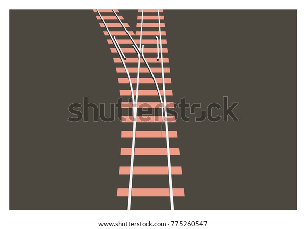 rail switch in\
perspective