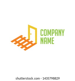 Rail Town House Logo Vector