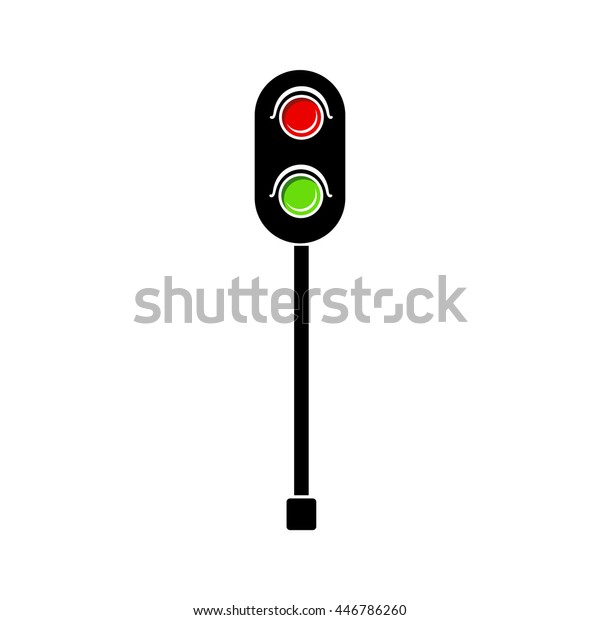 Rail Traffic For Trains Icon In Simple Style Isolated On White Background