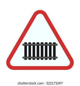 Rail, train, railway icon vector image. Can also be used for traffic signs. Suitable for web apps, mobile apps and print media.