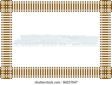 Rail transport and background of the tracks