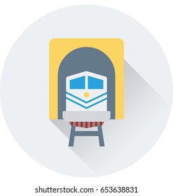 Rail Tunnel Vector Icon