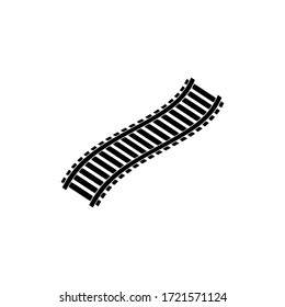 ilustración de diseño gráfico vectorial ferroviario