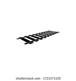 ilustración de diseño gráfico vectorial ferroviario