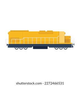 El vector plano del vehículo ferroviario está en alza para uso premium 