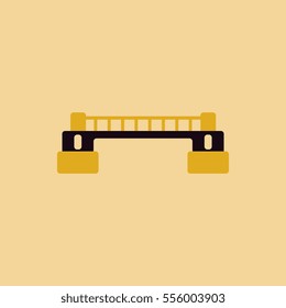 Rail way bridge icon for web, mobile and infographics.